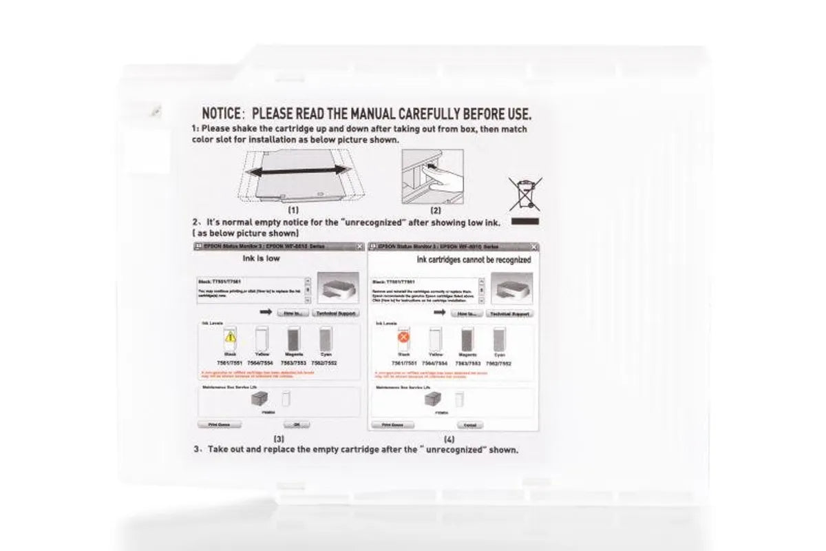 Kompatibel zu Epson T7552 / C13T755240 Tinte cyan
