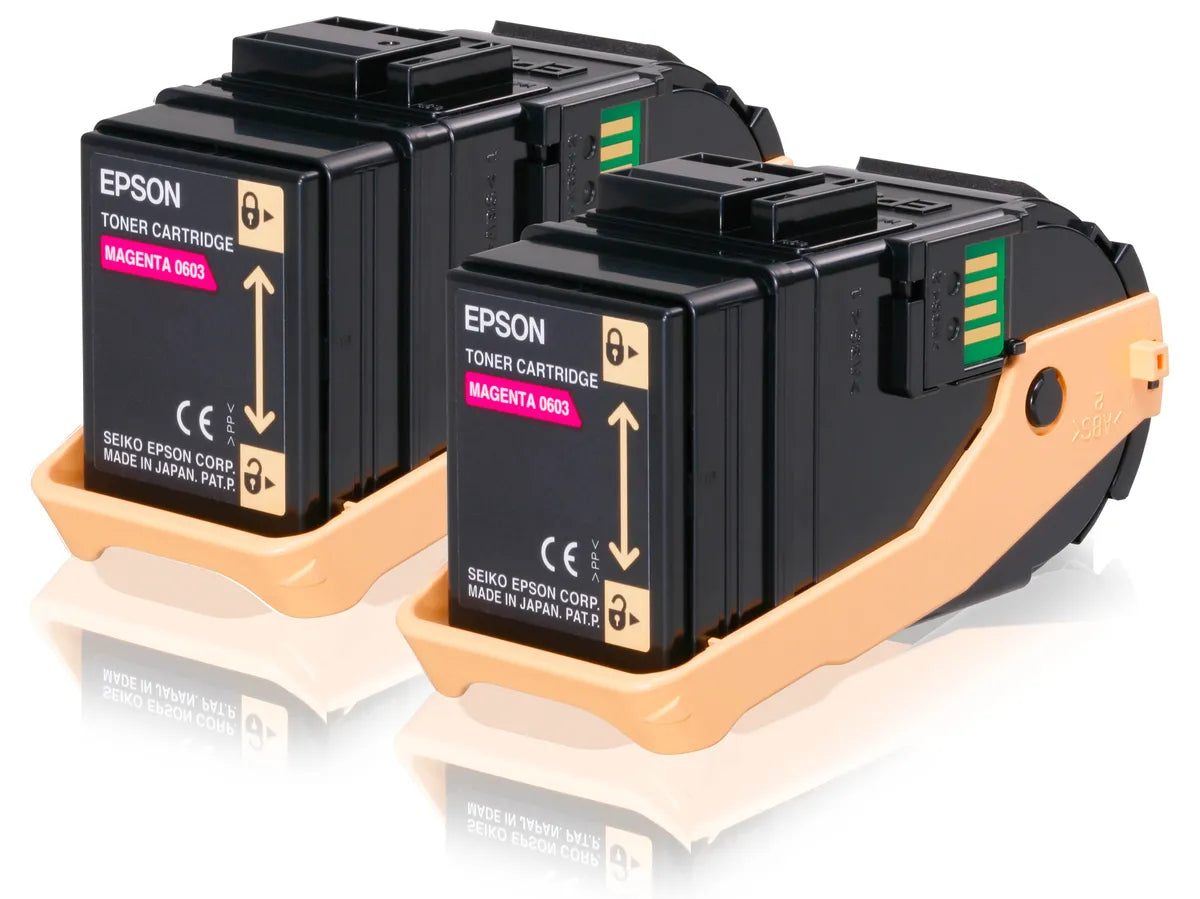 Epson 0607 / C13S050607 / S050607 Toner Doppelpack magenta (2 Stück)