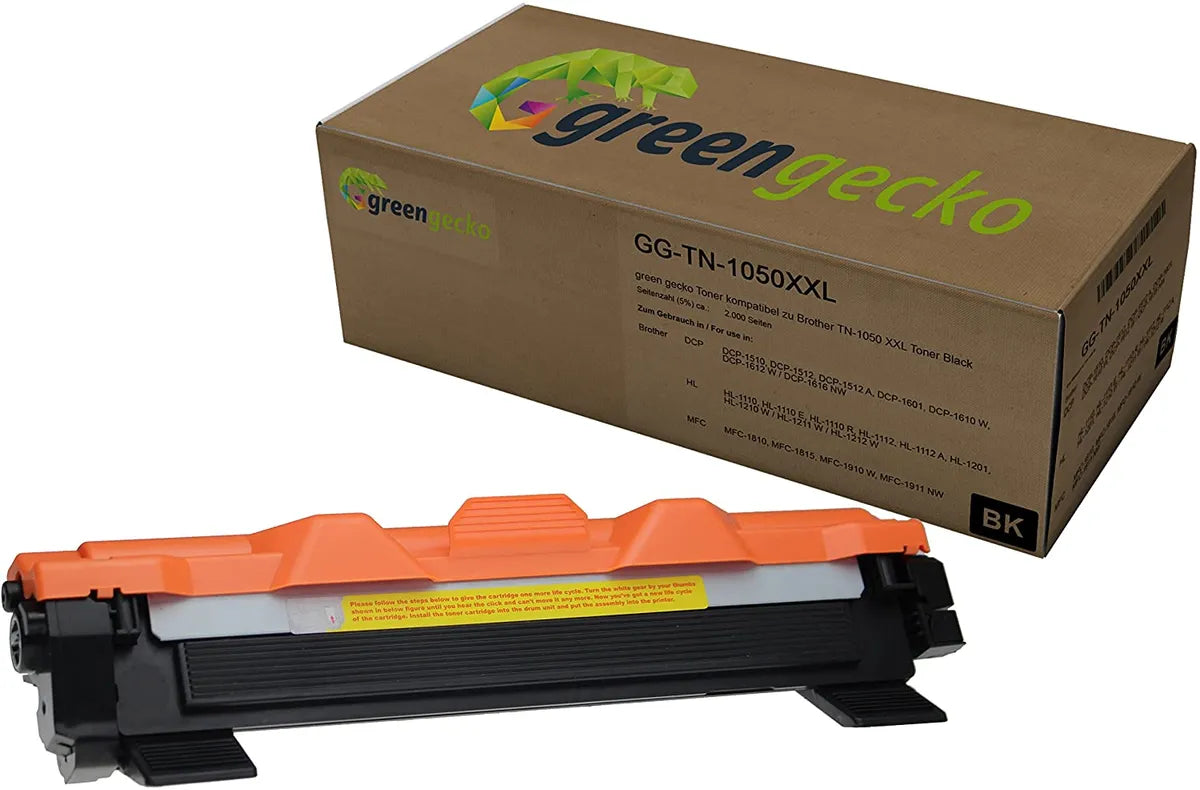 XXL green gecko Toner kompatibel zu Brother TN-1050 schwarz