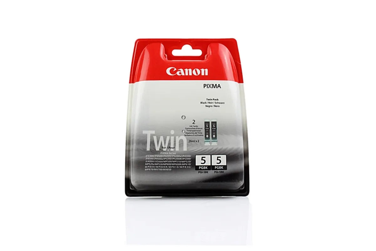 Canon PGI-5 / PGI-5 TWIN / 0628B025 Tinten Doppelpack schwarz (2 Stück)