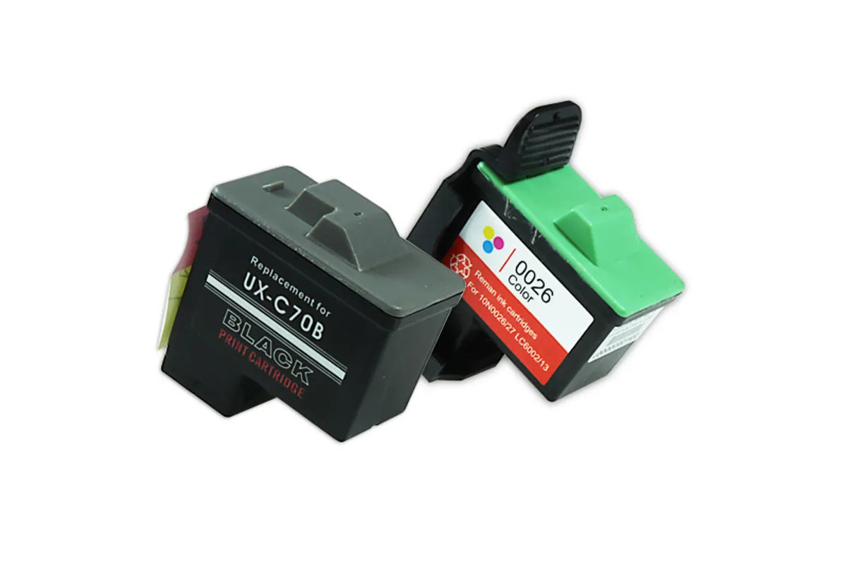 Kompatibel zu Lexmark No 16/17 / No 26/27 / 80D2952 / 80D2126 Tinte schwarz, color