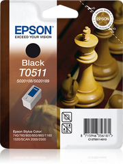 Epson T0511 / C13T05114210 Tinten Doppelpack schwarz (2 Stück)