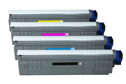 Kompatibel zu OKI C8600 / 43487712, 43487711, 43487710, 43487709 Toner schwarz, cyan, magenta, gelb