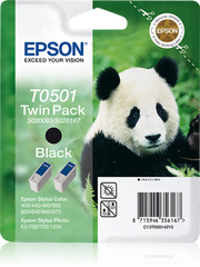 Epson T0501 / C13T05014210 Tinten Doppelpack schwarz (2 Stück)