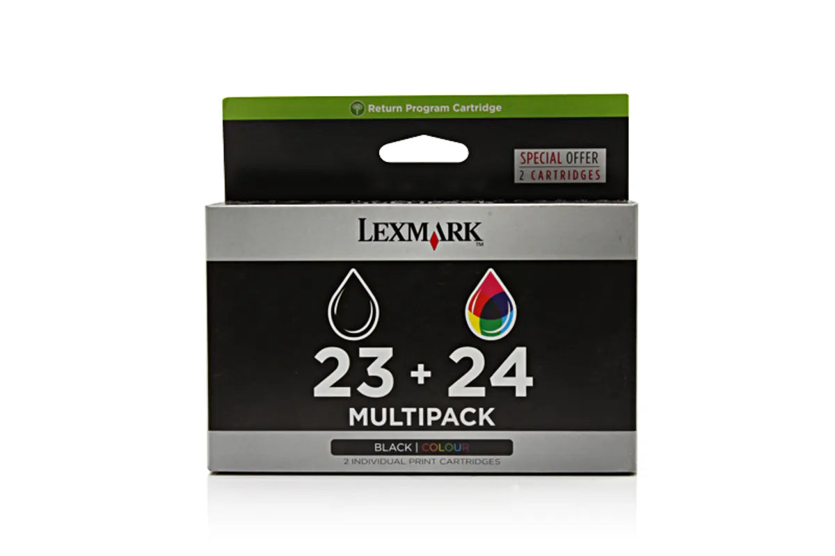 Lexmark 23 & 24 / 18C1419E Tinten Sparset schwarz, color (2 Stück)