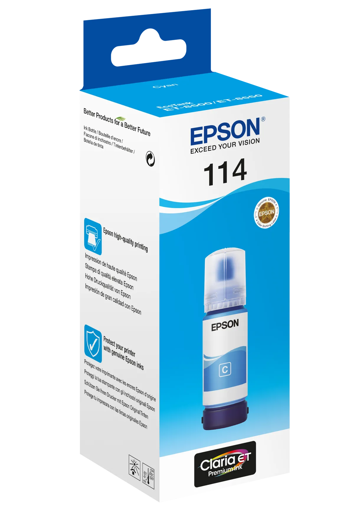 Epson 114 / T07B2 / C13T07B240 Tinte cyan