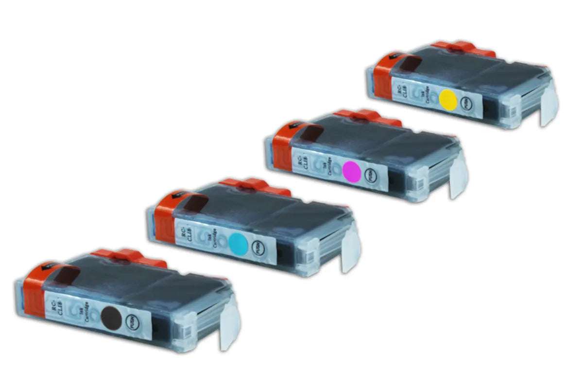 Kompatibel zu Canon CLI-8 Tinte schwarz, cyan, magenta, gelb