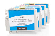 Kompatibel zu Epson 18XL / T1816 / C13T18164010 Tinte schwarz, cyan, magenta, gelb