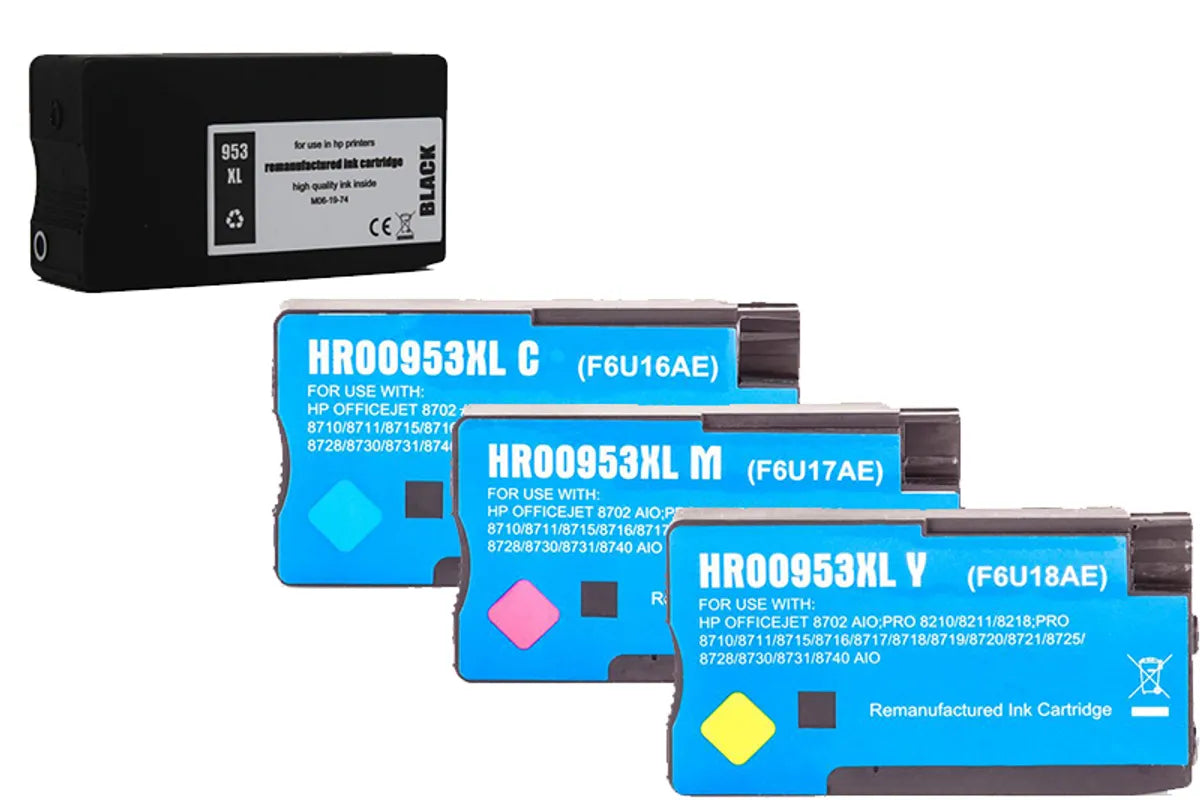Kompatibel zu HP 953XL / 3HZ52AE Tinte schwarz, cyan, magenta, gelb