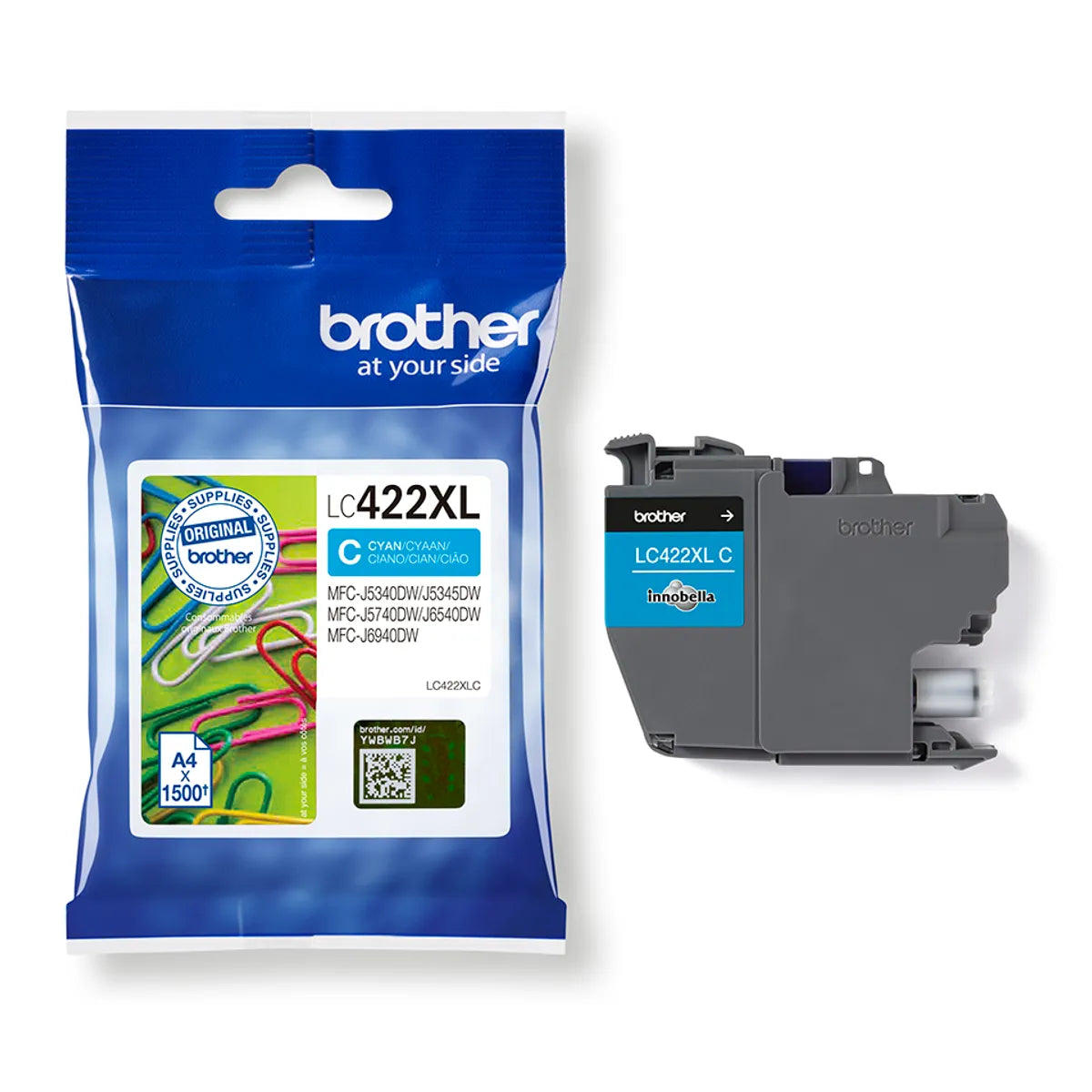 Brother LC-422XL / LC-422XLC Tinte cyan