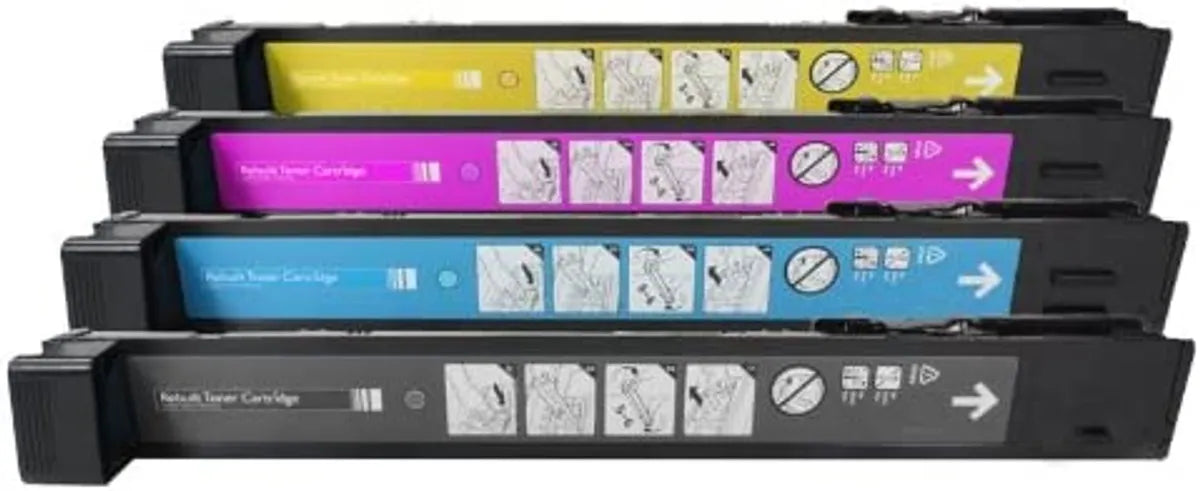 Kompatibel zu HP 824A / 825A / CB390A & CB381A - CB383A Toner schwarz, cyan, magenta, gelb