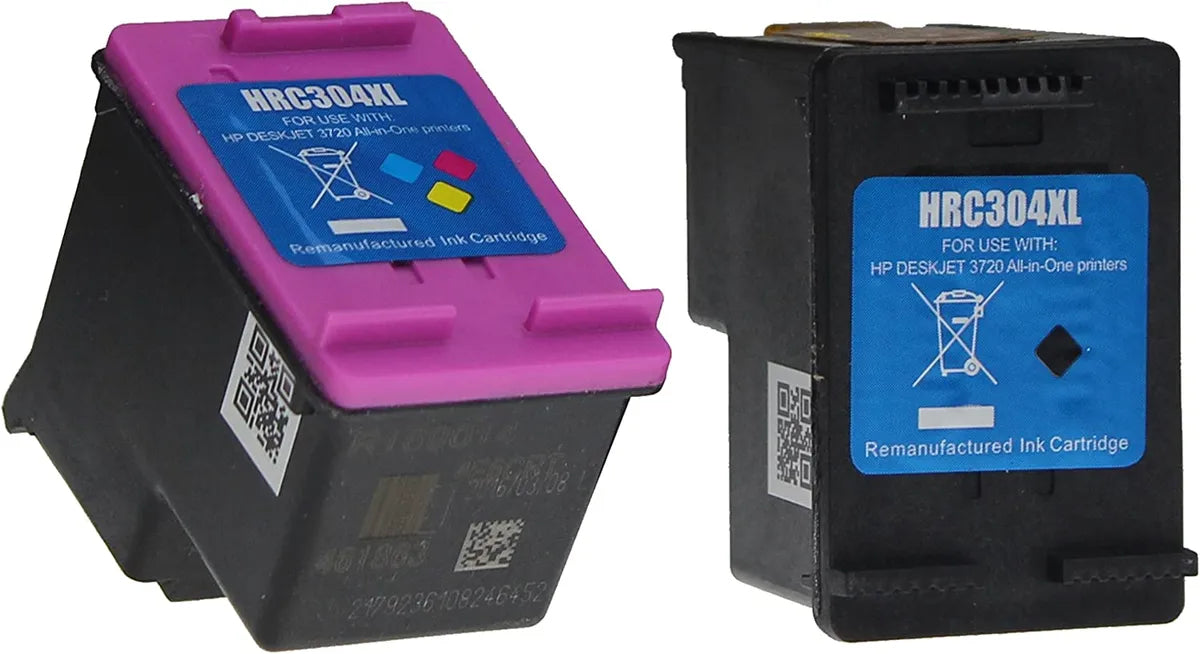 Kompatibel zu HP 304XL / N9K08AE & N9K07AE Tinte schwarz, color