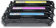 Kompatibel zu HP 125A / CF373AM Toner cyan, magenta, gelb