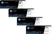 HP 207A / W2210A / W2211A / W2212A / W2213A Toner Sparset schwarz, cyan, magenta, gelb (4 Stück)