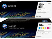 HP 128A / CE320A / CF371AM Toner Sparset schwarz, cyan, magenta, gelb (4 Stück)