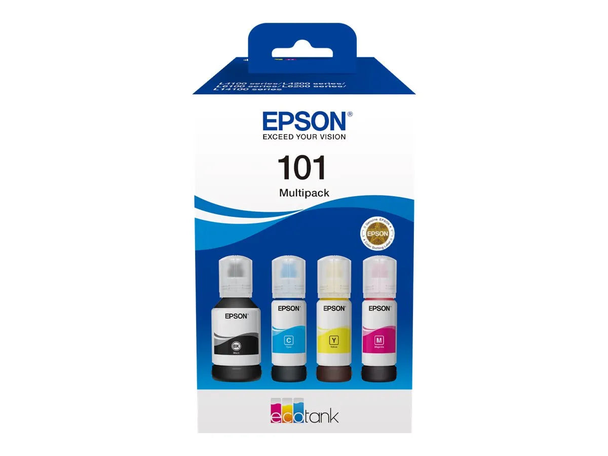 Epson 101 / T03V6 / C13T03V64A Tinten Sparset schwarz, cyan, magenta, gelb (4 Stück)