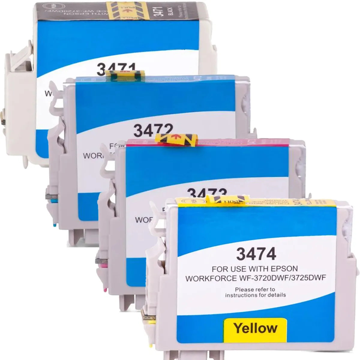 Kompatibel zu Epson 34XL / T3476 / C13T347620 Tinte schwarz, cyan, magenta, gelb