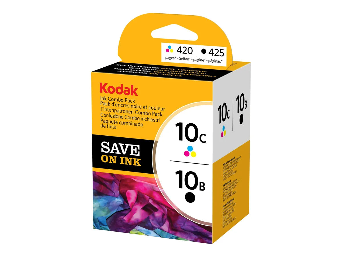 Kodak No 10 / 3949948 / 3947074 / 8203374 Tinten Sparset schwarz, color (2 Stück)