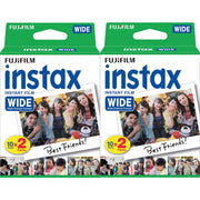 Fujifilm 16385995 / 16899922 / instax wide Instant Film (4 x 10 Aufnahmen)