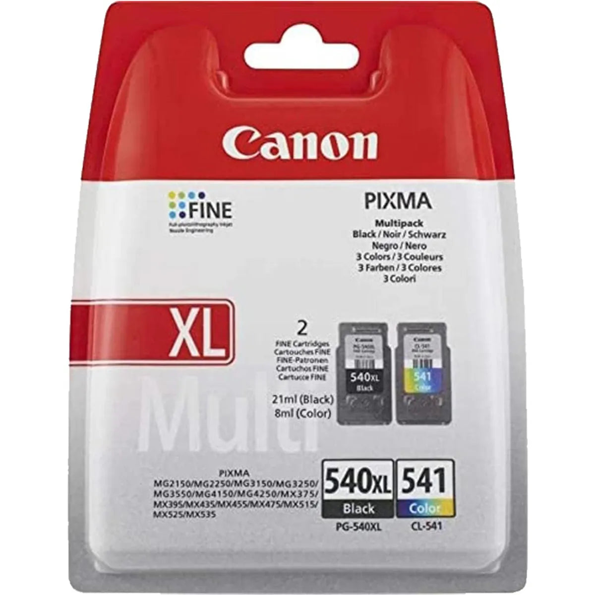 Canon PG-540XL & CL-541 / 5222B012 Tinten Sparset schwarz, color (2 Stück)
