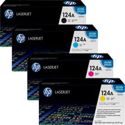 HP 124A / Q6000A / Q6001A / Q6002A / Q6003A Toner Sparset schwarz, cyan, magenta, gelb (4 Stück)