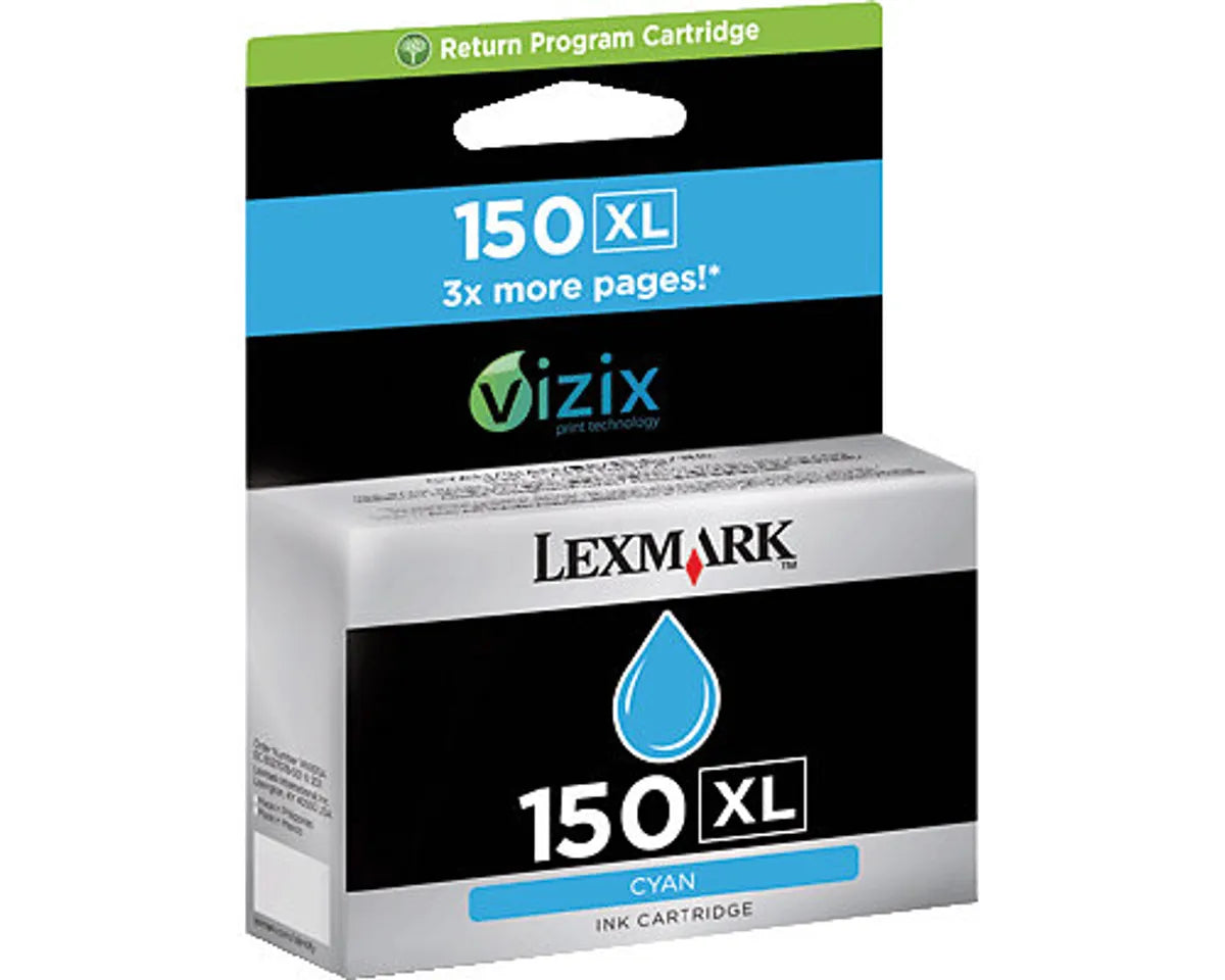 Lexmark 150XL / 14N1615E Tinte cyan