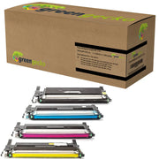 XXL green gecko Toner Sparset kompatibel zu HP 117A / W2070A - W2073A schwarz, cyan, magenta, gelb  (4 Stück)