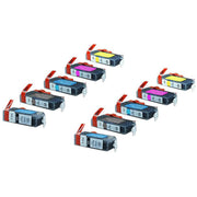 Kompatibel zu Canon PGI-520 & CLI-521 Tinte schwarz, cyan, magenta, gelb, photo schwarz