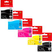 Canon PGI-525 & CLI-526 Tinten Sparset schwarz, cyan, magenta, gelb, photo schwarz (5 Stück)