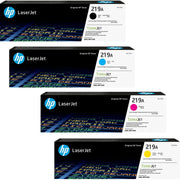 HP 219A / W2190A / W2191A / W2192A / W2193A Toner Sparset schwarz, cyan, magenta, gelb (4 Stück)
