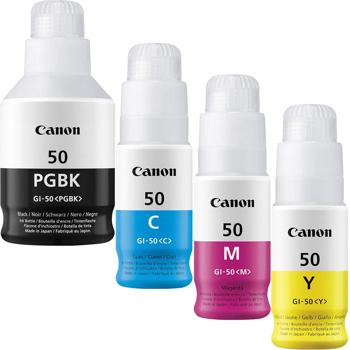 Canon GI-50 Tinten Sparset schwarz, cyan, magenta, gelb (4 Stück)