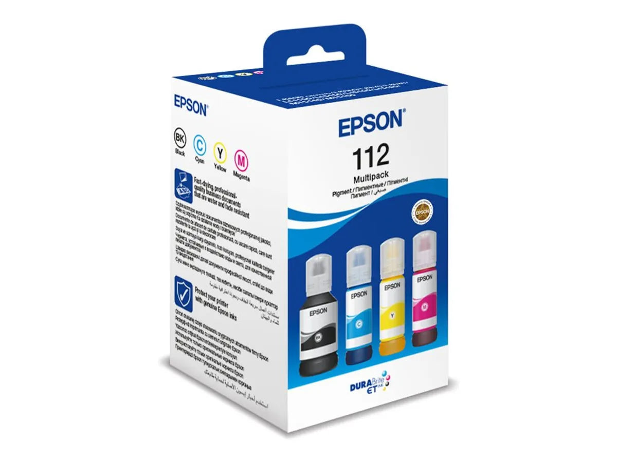 Epson 112 / T06C6 / C13T06C64A Tinten Sparset schwarz, cyan, magenta, gelb (4 Stück)