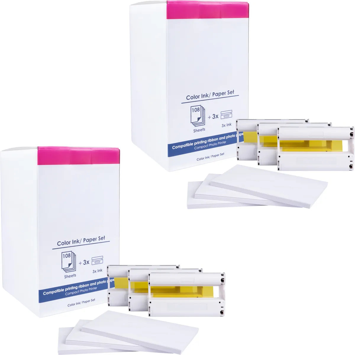 Kompatibel zu Canon KP-108IN / 3115B001 Farbpatrone & Fotopapier