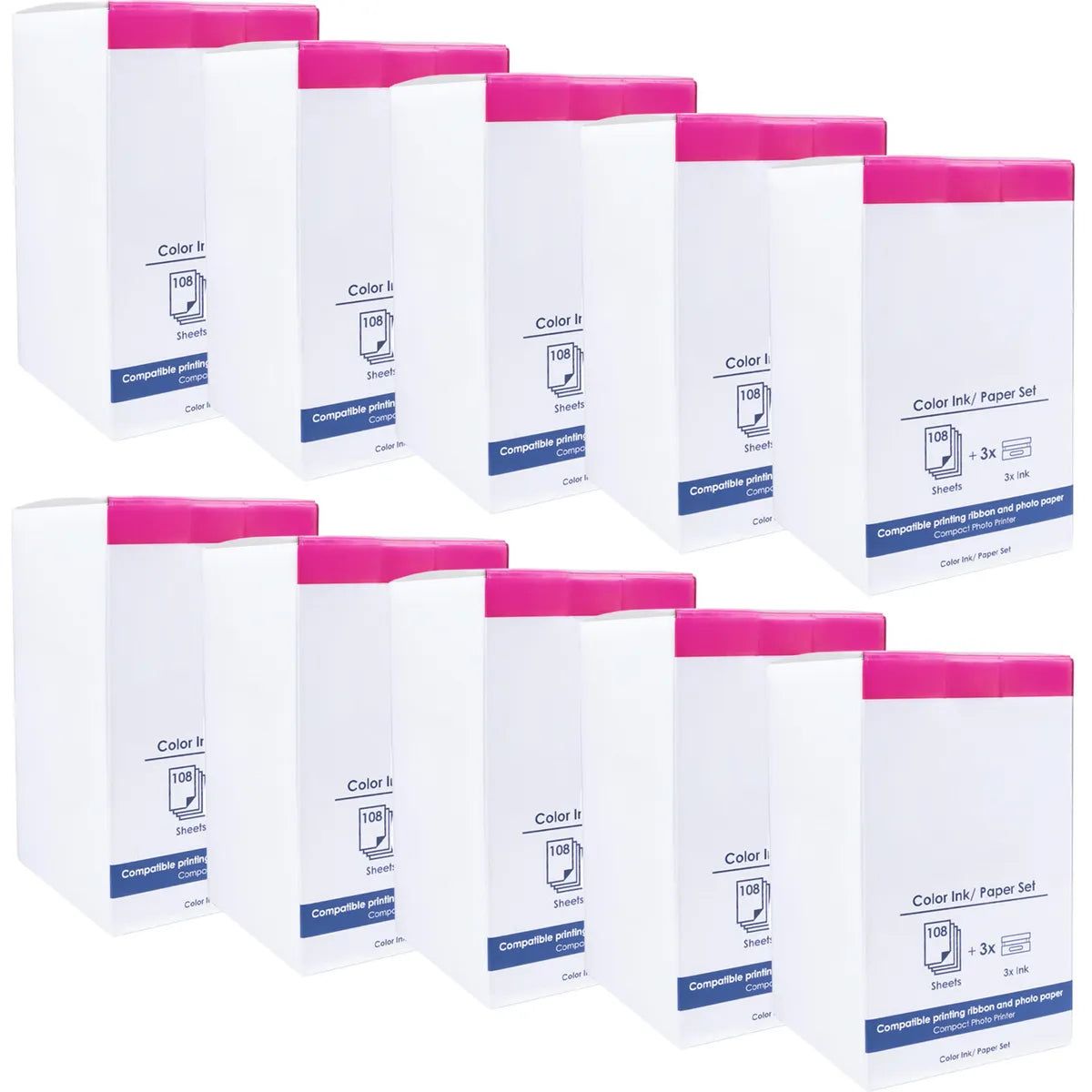 Kompatibel zu Canon KP-108IN / 3115B001 Farbpatrone & Fotopapier