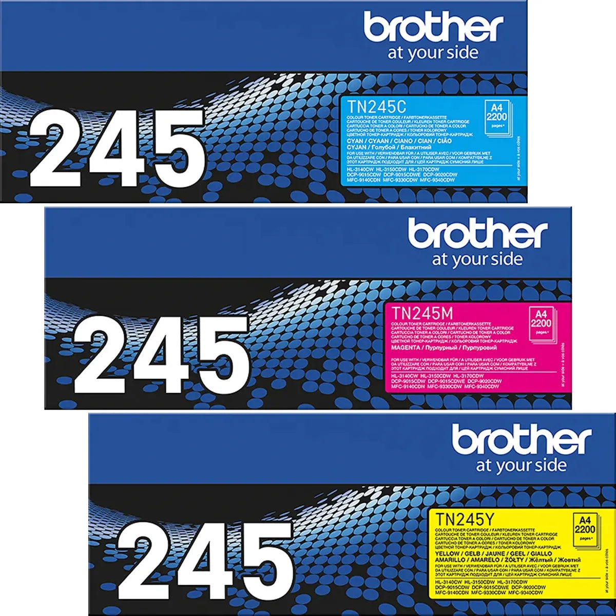 Brother TN-245CMY Toner Sparset cyan, magenta, gelb (3 Stück)