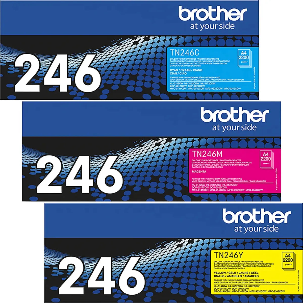 Brother TN-246CMY Toner Sparset cyan, magenta, gelb (3 Stück)