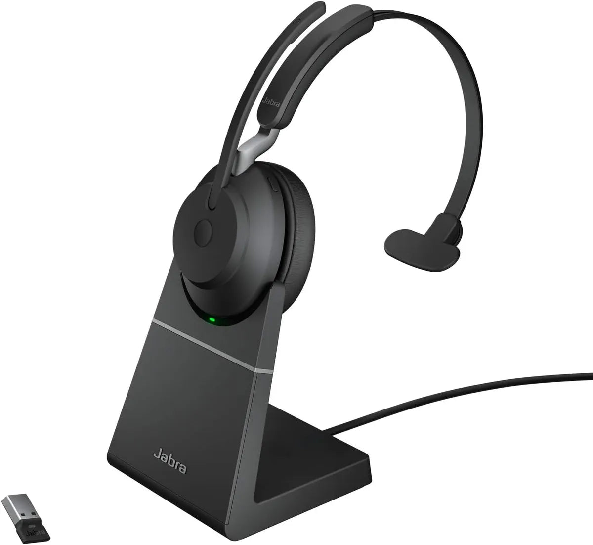 Jabra Evolve2 65 UC mono / 26599-889-989 Headset schwarz (Kabellos, USB-A Ladestation)