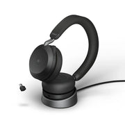 Jabra Evolve2 75 MS stereo / 27599-999-889 Headset schwarz (Kabellos (USB-C), USB-A Ladestation)
