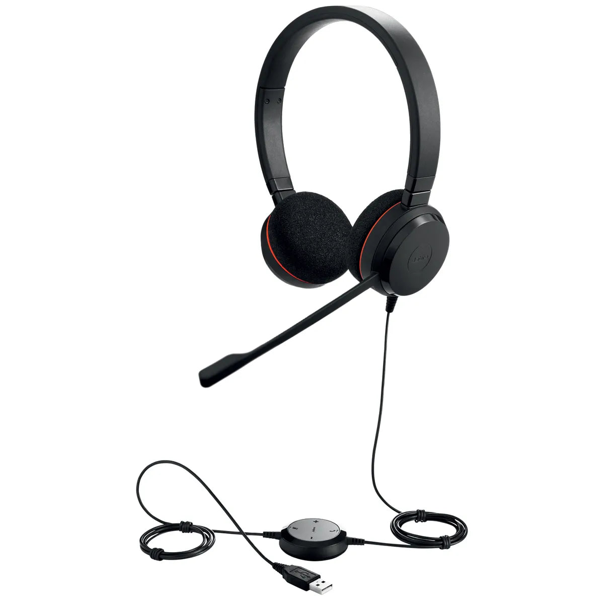 Jabra Evolve2 20 UC stereo / 4999-829-209 Headset schwarz (Kabelgebunden, USB-A)