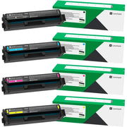 Lexmark 20N20K0 / 20N20C0 / 20N20M0 / 20N20Y0 Toner Sparset schwarz, cyan, magenta, gelb (4 Stück)