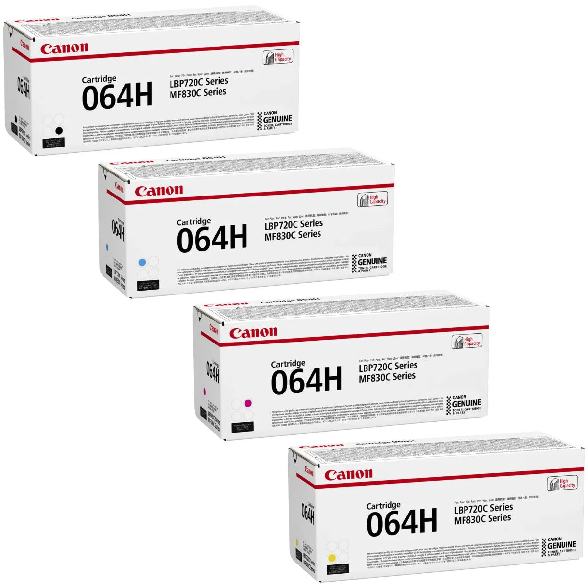 Canon 064H Toner Sparset schwarz, cyan, magenta, gelb (4 Stück)