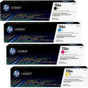 HP 126A / CE310A / CE311A / CE312A / CE313A Toner Sparset schwarz, cyan, magenta, gelb (4 Stück)