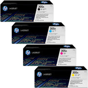 HP 305A / CE410A / CE411A / CE412A / CE413A Toner Sparset schwarz, cyan, magenta, gelb (4 Stück)