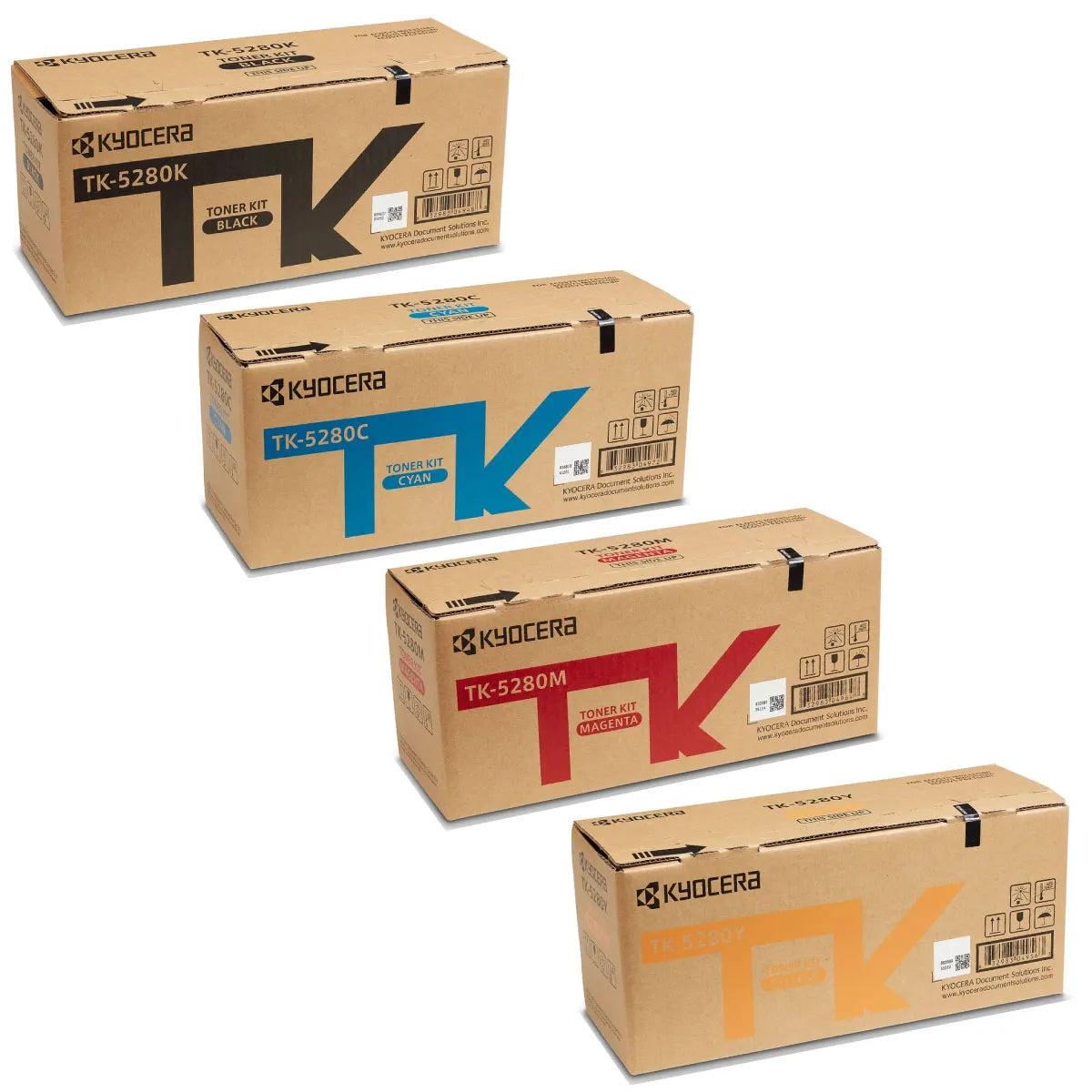 Kyocera TK-5280 Toner Sparset schwarz, cyan, magenta, gelb (4 Stück)