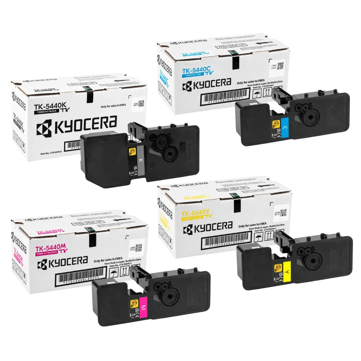 Kyocera TK-5440 Toner Sparset schwarz, cyan, magenta, gelb (4 Stück)