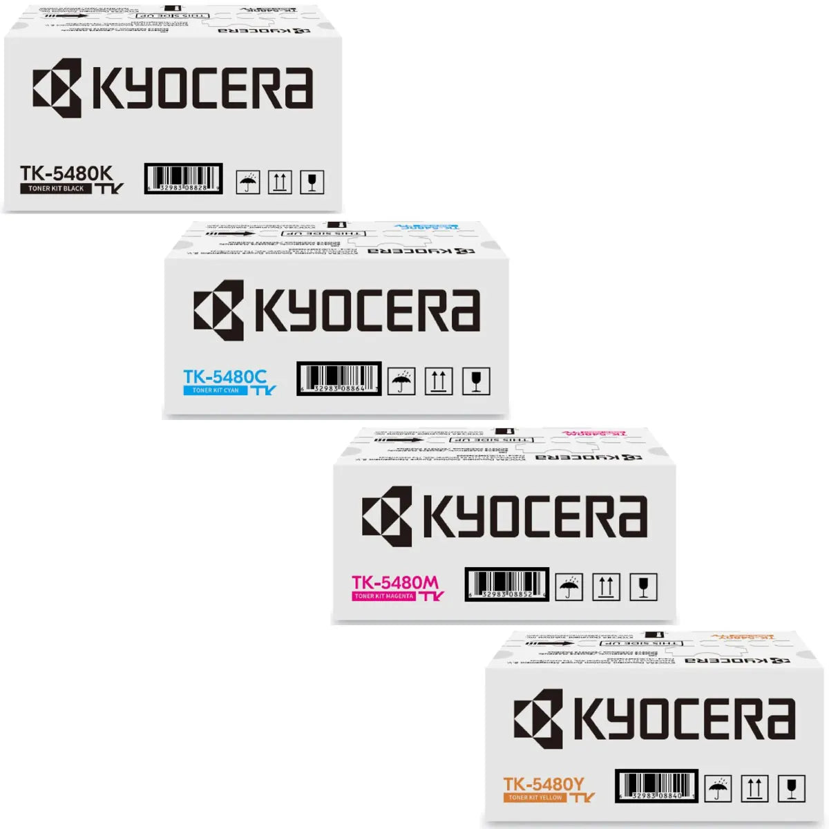 Kyocera TK-5480 Toner Sparset schwarz, cyan, magenta, gelb (4 Stück)