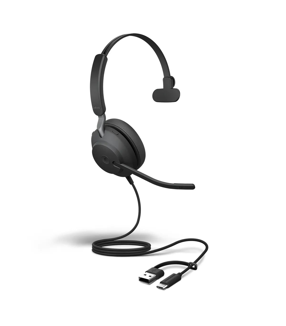 Jabra Evolve2 40 SE MS mono / 24189-899-799 Headset schwarz (Kabelgebunden, USB-C & USB-A)