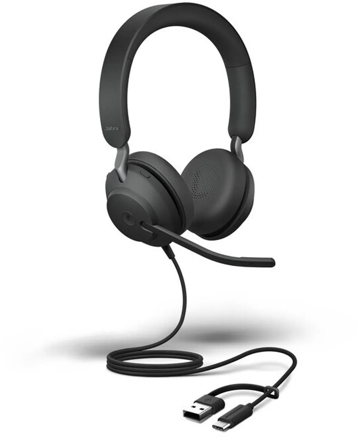 Jabra Evolve2 40 SE MS stereo / 24189-999-799 Headset schwarz (Kabelgebunden, USB-C & USB-A)
