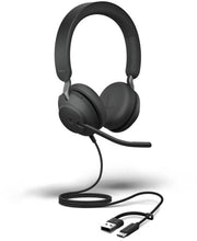 Jabra Evolve2 40 SE MS stereo / 24189-999-799 Headset schwarz (Kabelgebunden, USB-C & USB-A)