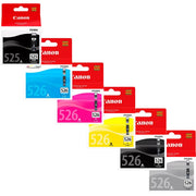 Canon PGI525 & CLI-526 Tinten Sparset schwarz, cyan, magenta, gelb, photo schwarz, grau (6 Stück)